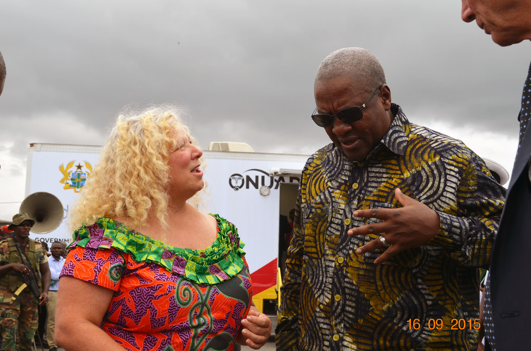 Mobile Clinic Africa Outreach Program Onuado by Odulair Ghana President John Mahama Odulair President Anita Chambers
